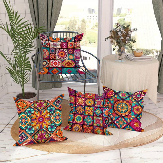 Bohemian Linen Cushion Cover