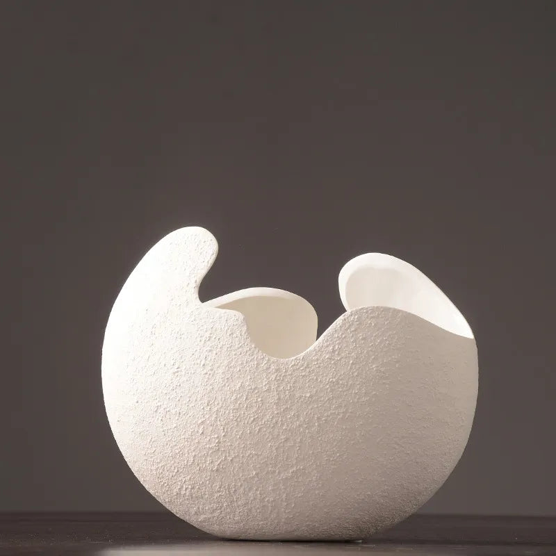 Minimal White Ceramic Vase