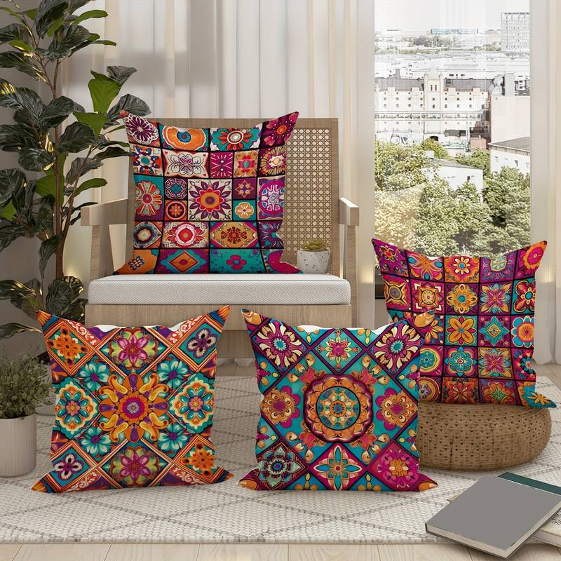 Bohemian Linen Cushion Cover