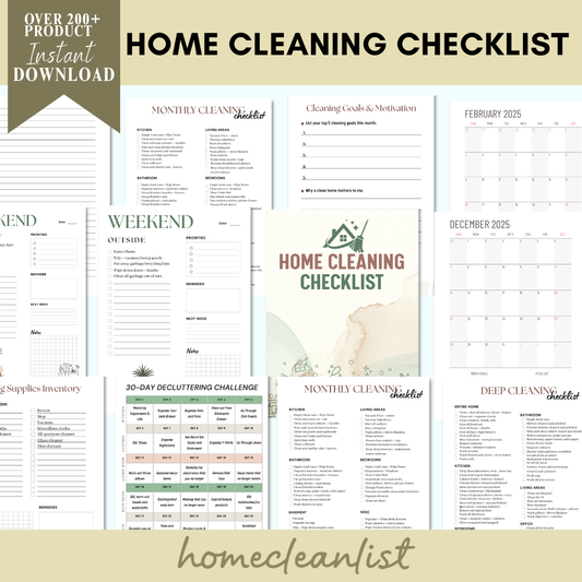 All-In-One Home Cleaning planner : Free Today