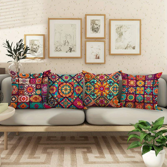 Bohemian Linen Cushion Cover