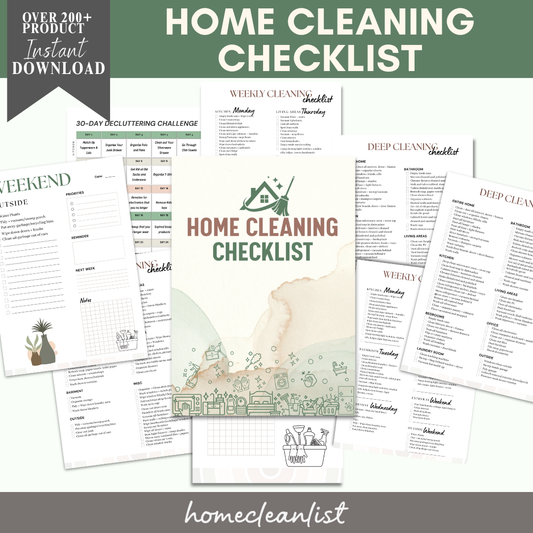 All-In-One Home Cleaning planner : Free Today
